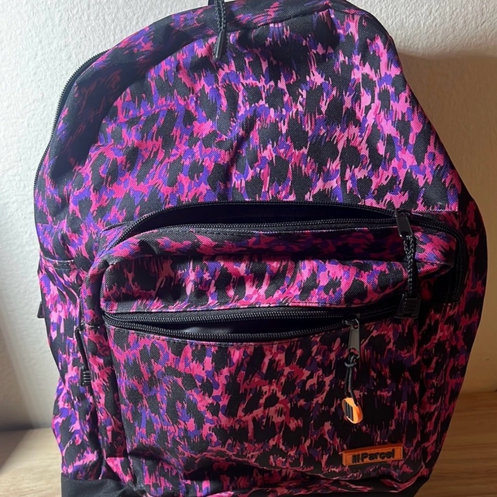 Pink and Black Women's Backpack